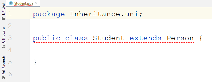 student person inheritance