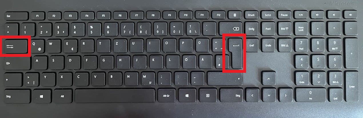 Кнопки Tab и Enter на клавиатуре